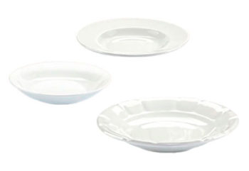Глубокие тарелки трёх разных видов