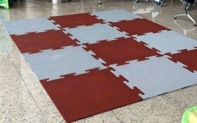 Резиновая плитка в аэропорту Шереметьево
